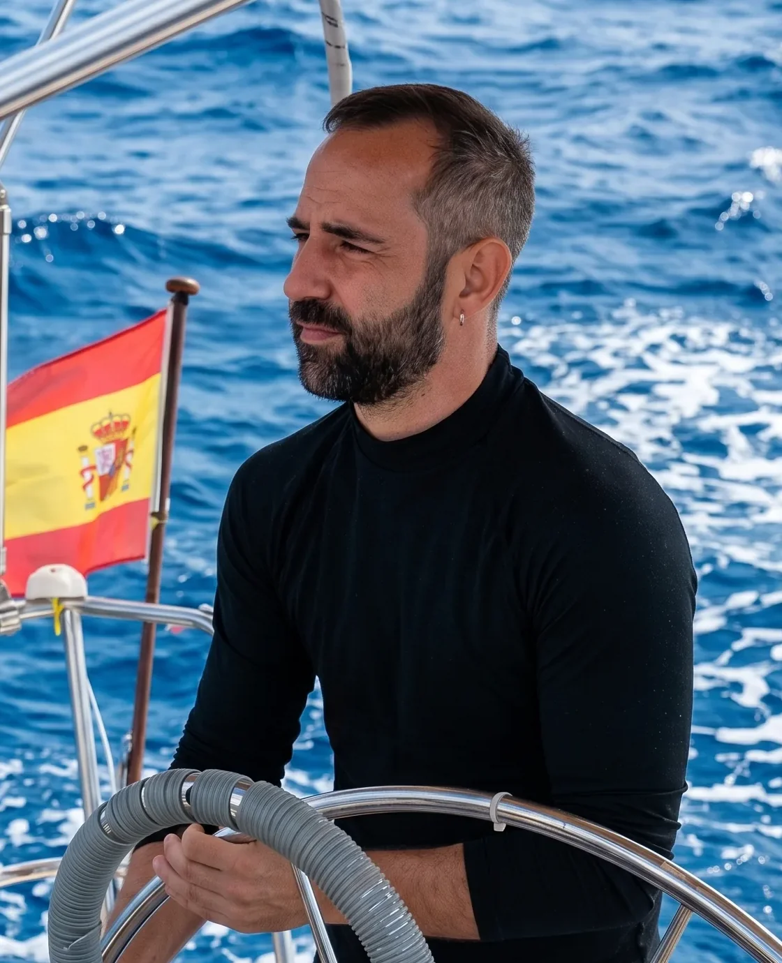Fran, capitán profesional de Escuela Náutica Salinas