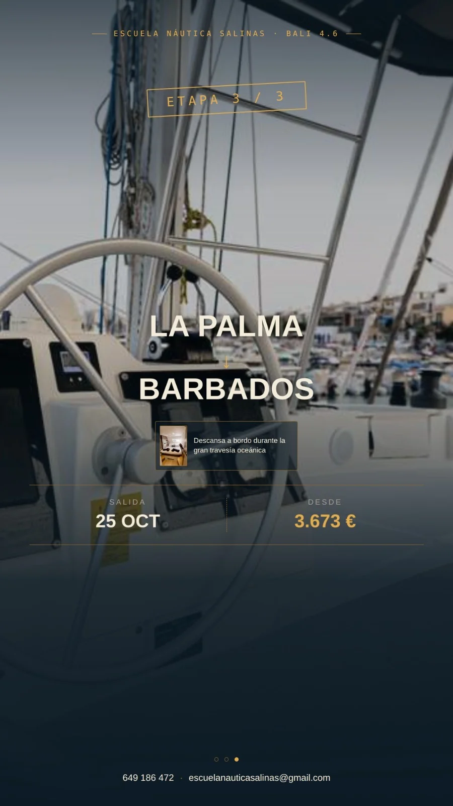 Travesía La Palma → Barbados en el Bali 4.6, salida 25 de octubre, desde 3.673 €