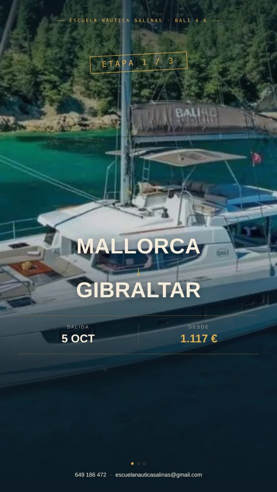 Travesía Mallorca → Gibraltar en el Bali 4.6, salida 5 de octubre, desde 1.117 €